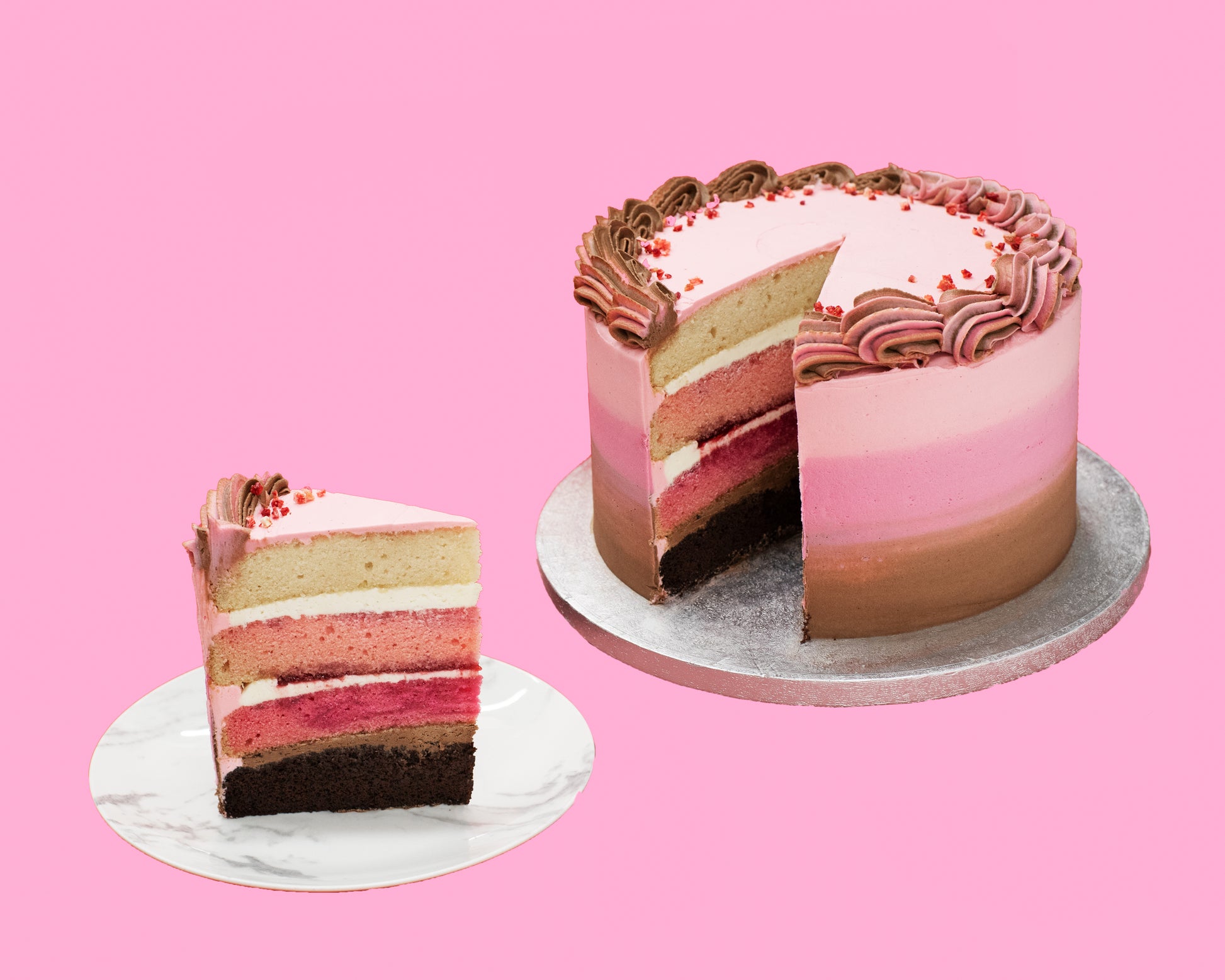 Neapolitan Cake - Gluten free